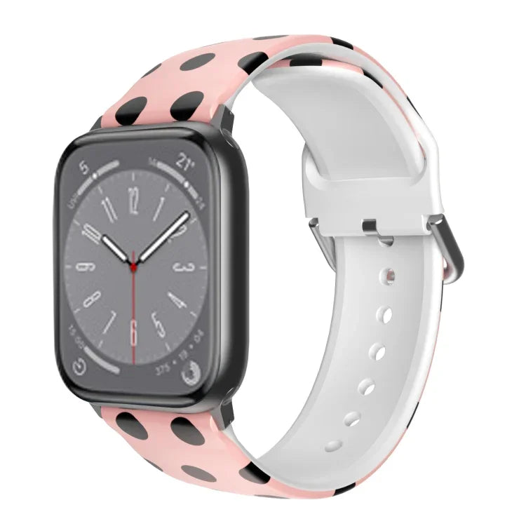 Correia de Relógio Respirável em TPU para Apple Watch, Series 8&7 41mm / SE 2&6&SE&5&4 40mm / 3&2&1 38mm