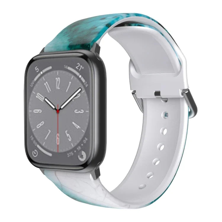 Correia de Relógio Respirável em TPU para Apple Watch, Series 8&7 41mm / SE 2&6&SE&5&4 40mm / 3&2&1 38mm