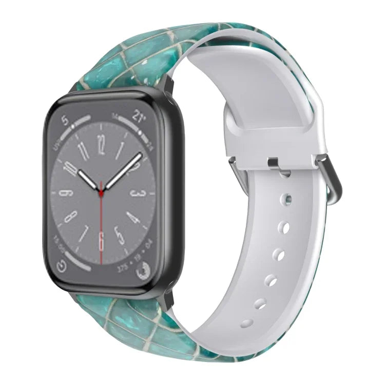 Correia de Relógio Respirável em TPU para Apple Watch, Series 8&7 41mm / SE 2&6&SE&5&4 40mm / 3&2&1 38mm