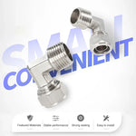 Conector Fêmea de Cobre Niquelado LAIZE para Tubo Rápido com Cotovelo Giratório, FL6-01, FL6-02, FL8-01, FL8-02, FL10-01, FL10-02
