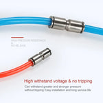 Conector Reto Pneumático de Cobre Niquelado LAIZE para Ligação Rápida, PU-4, PU-6, PU-8, PU-10, PU-12, PU-14, PU-16