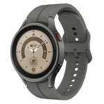 Pulseira de relógio em silicone colorida com fivela, para Samsung Galaxy Watch 5 Pro 45mm