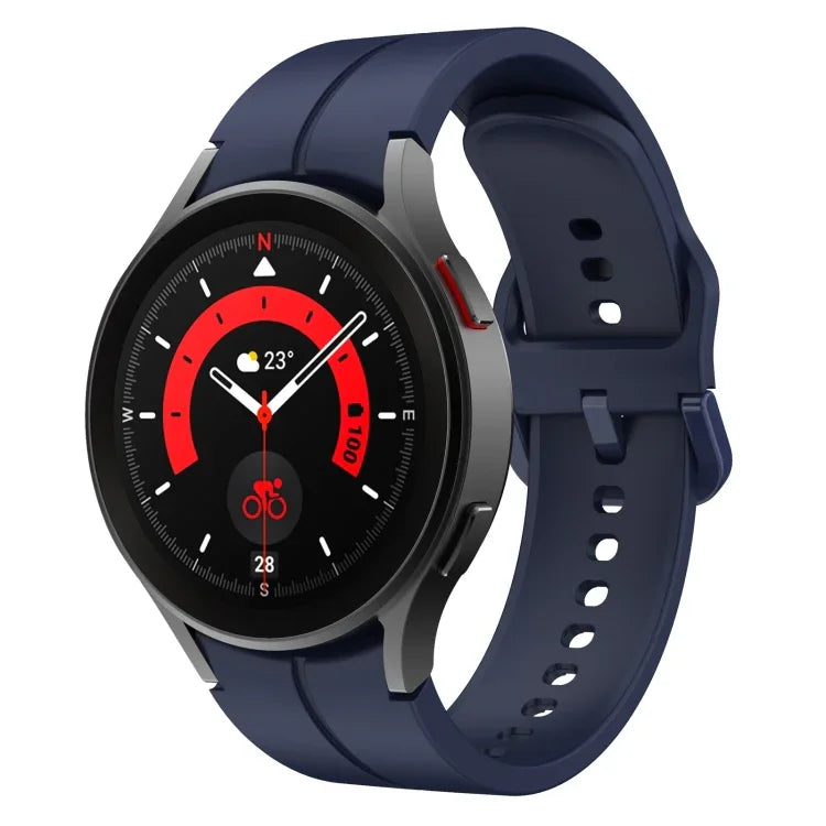 Pulseira de relógio em silicone colorida com fivela, para Samsung Galaxy Watch 5 Pro 45mm