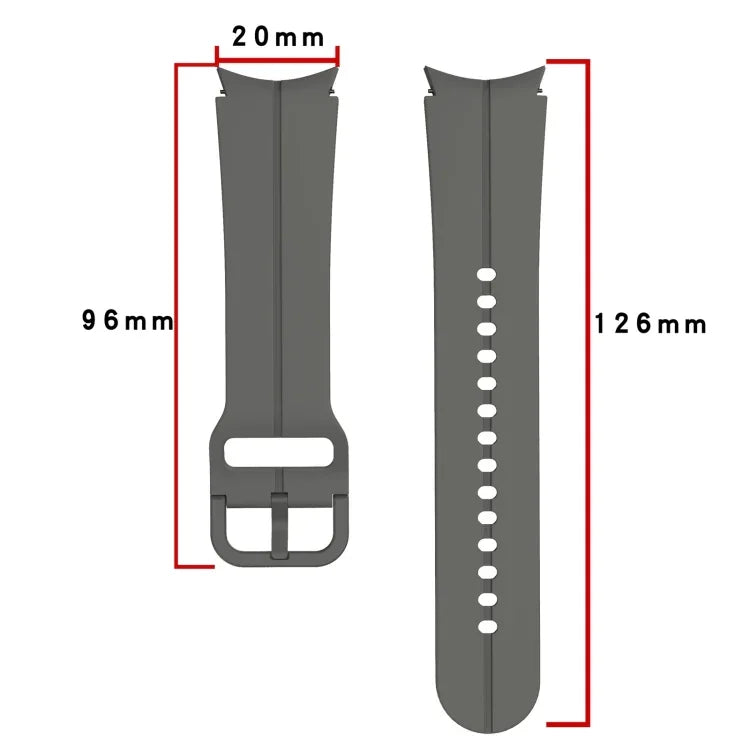 Pulseira de relógio em silicone colorida com fivela, para Samsung Galaxy Watch 5 Pro 45mm