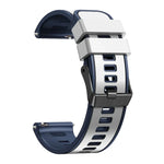 Correia de relógio em silicone com trama lisa bicolor, Para Samsung Galaxy Watch 5 Pro 45mm