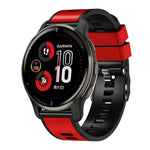 Correia de relógio em silicone com trama lisa bicolor, Para Samsung Galaxy Watch 5 Pro 45mm