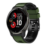 Correia de relógio em silicone com trama lisa bicolor, Para Samsung Galaxy Watch 5 Pro 45mm