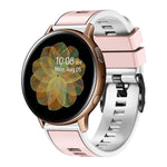 Correia de relógio em silicone com trama lisa bicolor, Para Samsung Galaxy Watch 5 Pro 45mm