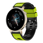 Correia de relógio em silicone com trama lisa bicolor, Para Samsung Galaxy Watch 5 Pro 45mm
