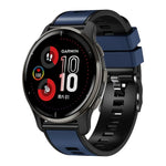 Correia de relógio em silicone com trama lisa bicolor, Para Samsung Galaxy Watch 5 Pro 45mm