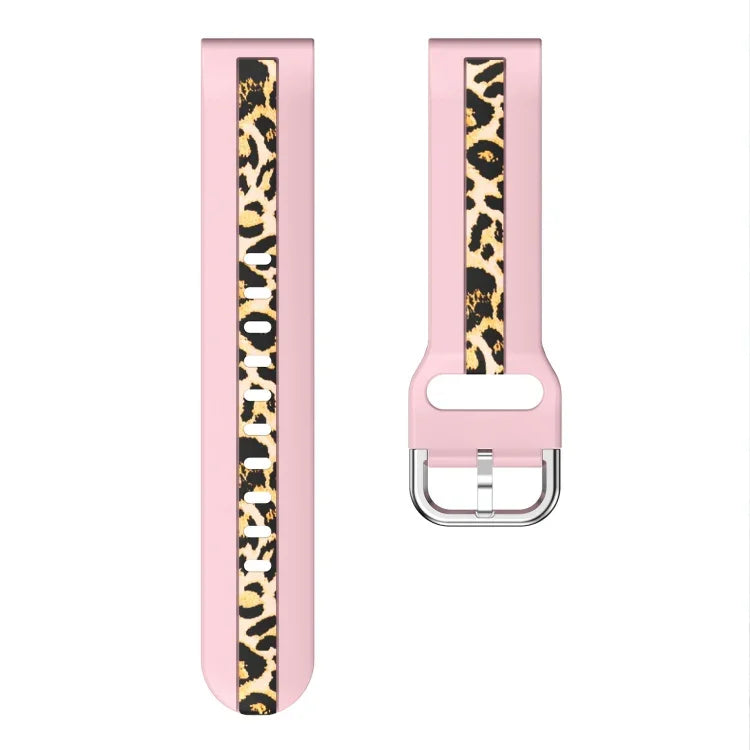 Correia de relógio em silicone com impressão de textura vertical, Para Samsung Galaxy Watch 5 40mm / 44mm, Para Samsung Galaxy Watch 5 Pro 45mm