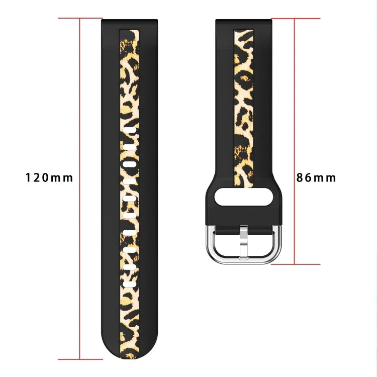 Correia de relógio em silicone com impressão de textura vertical, Para Samsung Galaxy Watch 5 40mm / 44mm, Para Samsung Galaxy Watch 5 Pro 45mm