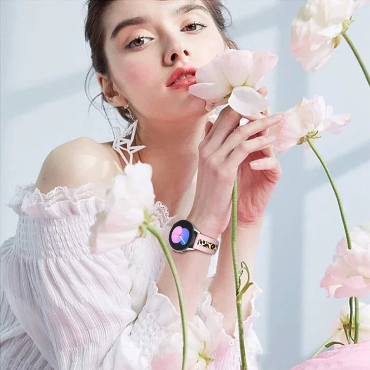 Correia de relógio em silicone com impressão de textura vertical, Para Samsung Galaxy Watch 5 40mm / 44mm, Para Samsung Galaxy Watch 5 Pro 45mm