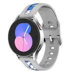 Correia de relógio em silicone com impressão de textura vertical, Para Samsung Galaxy Watch 5 40mm / 44mm, Para Samsung Galaxy Watch 5 Pro 45mm