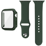 Correia de Relógio em Silicone imak com Estrutura em PC e Filme de Vidro Temperado, para Apple Watch SE 2022 40mm, para Apple Watch SE 2022 44mm