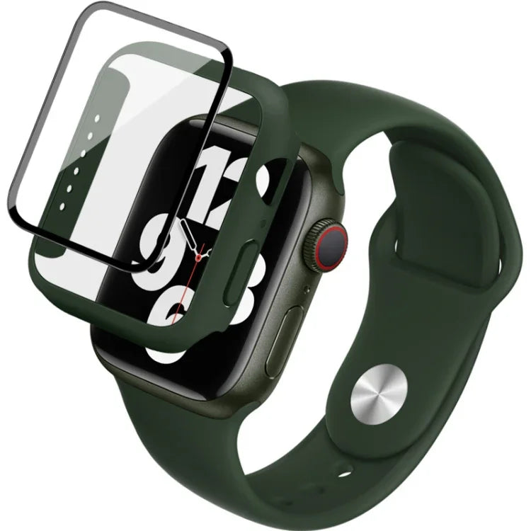Correia de Relógio em Silicone imak com Estrutura em PC e Filme de Vidro Temperado, para Apple Watch SE 2022 40mm, para Apple Watch SE 2022 44mm