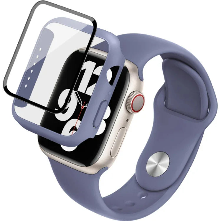 Correia de Relógio em Silicone imak com Estrutura em PC e Filme de Vidro Temperado, para Apple Watch SE 2022 40mm, para Apple Watch SE 2022 44mm
