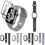 Correia de Relógio em Silicone imak com Estrutura em PC e Filme de Vidro Temperado, para Apple Watch SE 2022 40mm, para Apple Watch SE 2022 44mm