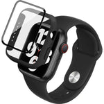 Correia de Relógio em Silicone imak com Estrutura em PC e Filme de Vidro Temperado, para Apple Watch SE 2022 40mm, para Apple Watch SE 2022 44mm