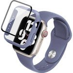 Correia de Relógio em Silicone imak com Estrutura em PC e Filme de Vidro Temperado, para Apple Watch SE 2022 40mm, para Apple Watch SE 2022 44mm