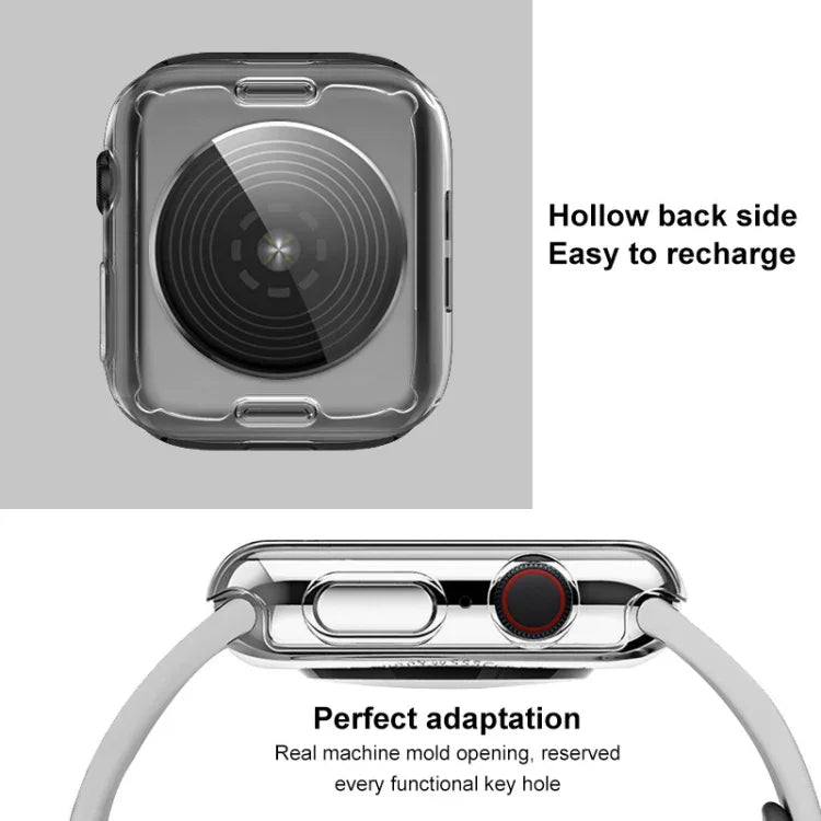 Caixa Protetora em TPU da Série UX-3 imak, para Apple Watch SE 2023 40mm / Series 4/5/6/SE 1/2/3 40mm, para Apple Watch SE 2023 44mm / Series 4/5/6/SE 1/2/3 44mm