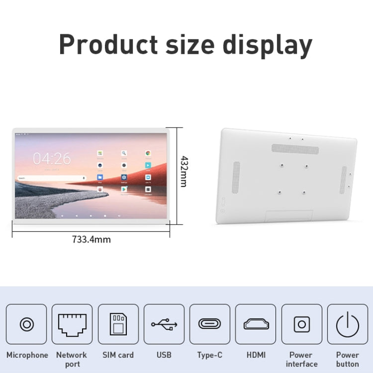 HSD3293T Máquina de Publicidade com Ecrã IPS de 32 polegadas Android 12, RK3399 4GB+32GB