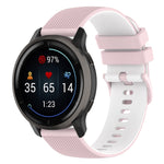 Small Plaid Texture Two-color Silicone Watch Band, For Suunto 5 Peak