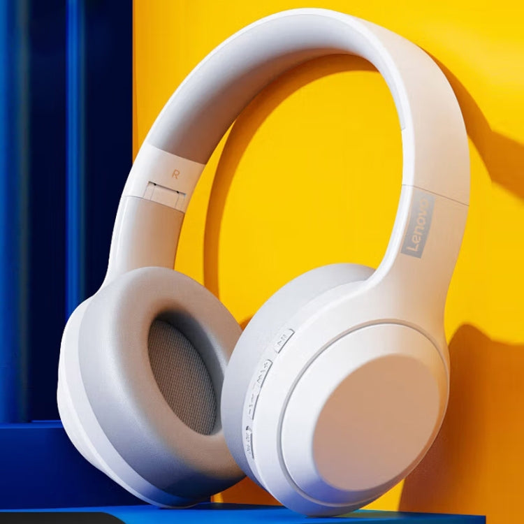 Lenovo TH10 Auscultadores Gaming Bluetooth Sem Fios com Bass, Música, Desporto e Cancelamento de Ruído, TH10 Branco, TH10 Preto