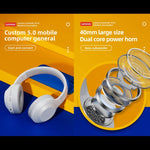 Lenovo TH10 Auscultadores Gaming Bluetooth Sem Fios com Bass, Música, Desporto e Cancelamento de Ruído, TH10 Branco, TH10 Preto