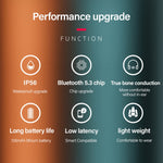 Lenovo X3 Pro Auriculares Desportivos Bluetooth 5.3 com Condução Óssea e Microfone