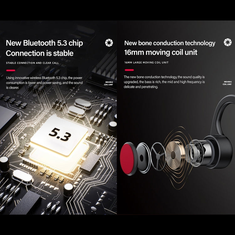 Lenovo X3 Pro Auriculares Desportivos Bluetooth 5.3 com Condução Óssea e Microfone