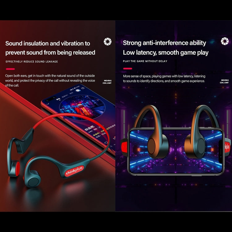 Lenovo X3 Pro Auriculares Desportivos Bluetooth 5.3 com Condução Óssea e Microfone