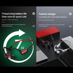 Lenovo X3 Pro Auriculares Desportivos Bluetooth 5.3 com Condução Óssea e Microfone