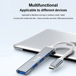 Docking Station HUB Multifuncional 4 em 1 imak, USB, USB-C / Type-C