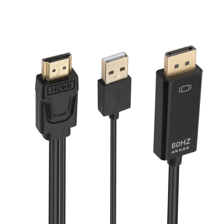 Cabo Adaptador HDMI para USB+DisplayPort com Fonte de Alimentação, Comprimento: 1,8m, 180cm