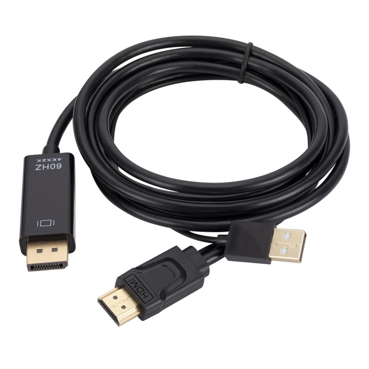 Cabo Adaptador HDMI para USB+DisplayPort com Fonte de Alimentação, Comprimento: 1,8m, 180cm