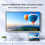 Cabo Adaptador HDMI para USB+DisplayPort com Fonte de Alimentação, Comprimento: 1,8m, 180cm