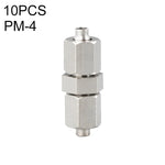 Conector Reto Pneumático de Cobre Niquelado LAIZE PM-4, 2 Peças, PM-4 (2 peças), PM-6 (2 peças), PM-8 (2 peças), PM-10 (2 peças), PM-12, PM-14, PM-16