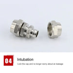 Conector Reto Pneumático de Cobre Niquelado LAIZE PM-4, 2 Peças, PM-4 (2 peças), PM-6 (2 peças), PM-8 (2 peças), PM-10 (2 peças), PM-12, PM-14, PM-16