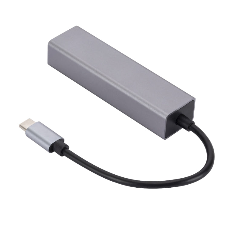 SL-030 Adaptador Conversor HUB USB-C / Tipo-C para Ethernet Gigabit RJ45 & 3 x USB 3.0, USB-C / Tipo-C para RJ45 & 3 x USB