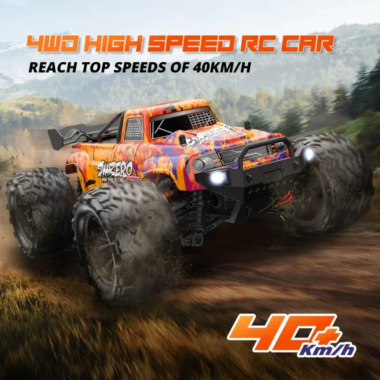Carro RC 4WD de Alta Velocidade em Escala 1:16 9500E, 9500E (Vermelho), 9500E (Laranja)