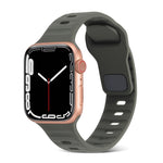 Pulseira de relógio desportiva em silicone, para Apple Watch Ultra 49mm / Series 8&7 45mm / SE 2&6&SE&5&4 44mm / 3&2&1 42mm, para Apple Watch Series 8&7 41mm / SE 2&6&SE&5&4 40mm / 3&2&1 38mm