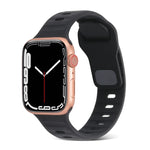 Pulseira de relógio desportiva em silicone, para Apple Watch Ultra 49mm / Series 8&7 45mm / SE 2&6&SE&5&4 44mm / 3&2&1 42mm, para Apple Watch Series 8&7 41mm / SE 2&6&SE&5&4 40mm / 3&2&1 38mm