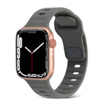 Pulseira de relógio desportiva em silicone, para Apple Watch Ultra 49mm / Series 8&7 45mm / SE 2&6&SE&5&4 44mm / 3&2&1 42mm, para Apple Watch Series 8&7 41mm / SE 2&6&SE&5&4 40mm / 3&2&1 38mm