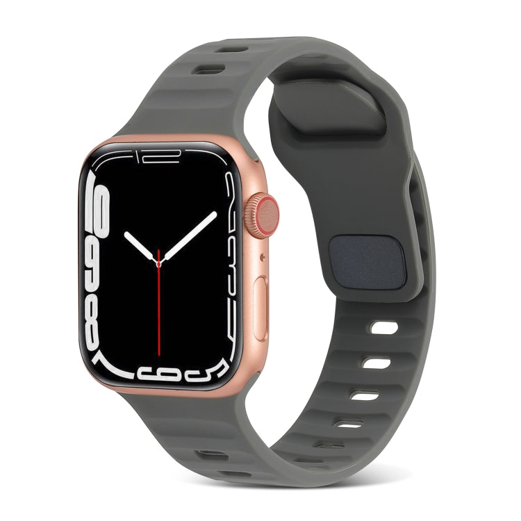 Pulseira de relógio desportiva em silicone, para Apple Watch Ultra 49mm / Series 8&7 45mm / SE 2&6&SE&5&4 44mm / 3&2&1 42mm, para Apple Watch Series 8&7 41mm / SE 2&6&SE&5&4 40mm / 3&2&1 38mm
