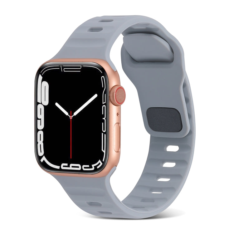 Pulseira de relógio desportiva em silicone, para Apple Watch Ultra 49mm / Series 8&7 45mm / SE 2&6&SE&5&4 44mm / 3&2&1 42mm, para Apple Watch Series 8&7 41mm / SE 2&6&SE&5&4 40mm / 3&2&1 38mm