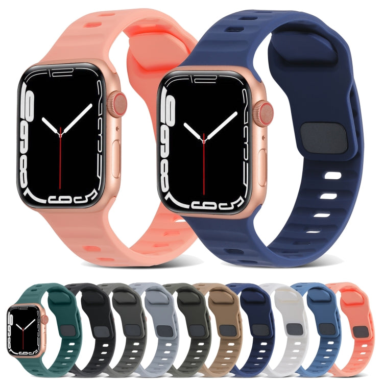 Pulseira de relógio desportiva em silicone, para Apple Watch Ultra 49mm / Series 8&7 45mm / SE 2&6&SE&5&4 44mm / 3&2&1 42mm, para Apple Watch Series 8&7 41mm / SE 2&6&SE&5&4 40mm / 3&2&1 38mm