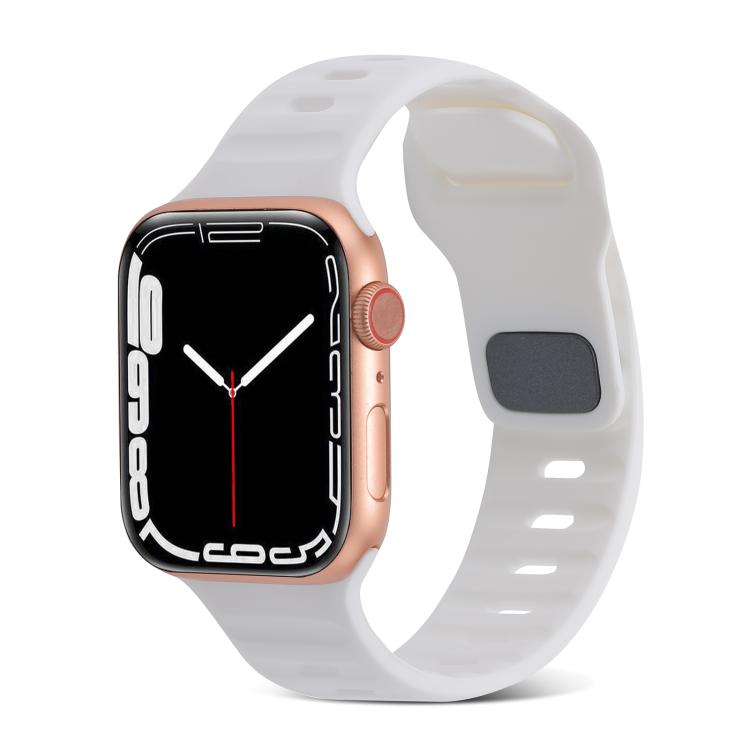 Pulseira de relógio desportiva em silicone, para Apple Watch Ultra 49mm / Series 8&7 45mm / SE 2&6&SE&5&4 44mm / 3&2&1 42mm, para Apple Watch Series 8&7 41mm / SE 2&6&SE&5&4 40mm / 3&2&1 38mm