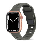 Pulseira de relógio desportiva em silicone, para Apple Watch Ultra 49mm / Series 8&7 45mm / SE 2&6&SE&5&4 44mm / 3&2&1 42mm, para Apple Watch Series 8&7 41mm / SE 2&6&SE&5&4 40mm / 3&2&1 38mm