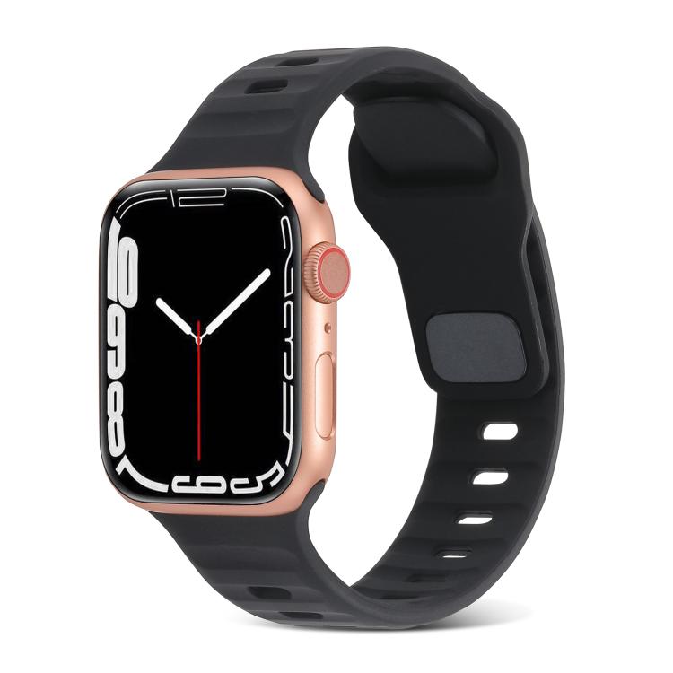 Pulseira de relógio desportiva em silicone, para Apple Watch Ultra 49mm / Series 8&7 45mm / SE 2&6&SE&5&4 44mm / 3&2&1 42mm, para Apple Watch Series 8&7 41mm / SE 2&6&SE&5&4 40mm / 3&2&1 38mm
